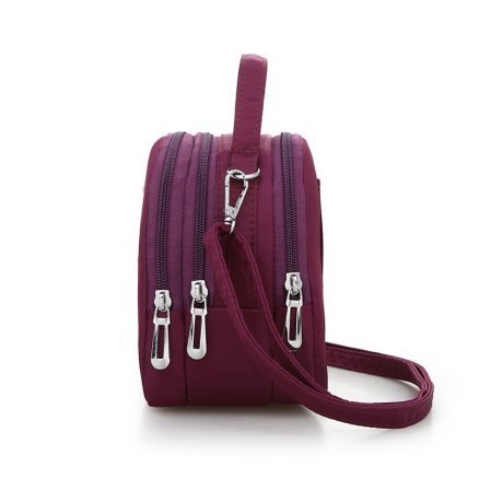 Three-layer Waterproof Zipper Bag/Crossbody Bag/Waist Bag/Pocket/Phone Bag/Hand Bag 4