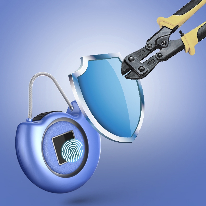 Cut-off Alarm Keyless Fingerprint Intelligent Padlock Security USB Smart Travel Lock Suitcase Cabinet 4 Colors 3 Cut-off Alarm Keyless Fingerprint Intelligent Padlock Security USB Smart Travel Lock Suitcase Cabinet 4 Colors - Image 3