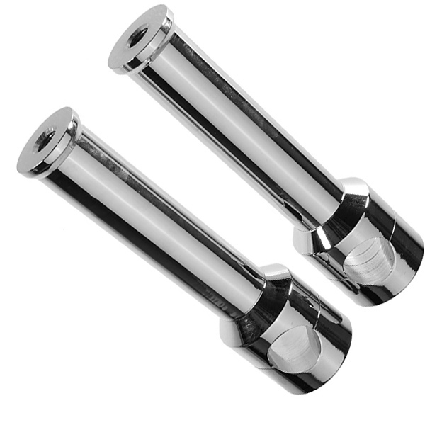 1 inch 25mm Motorcycle Chrome Billet Handlebar Riser Set for Davidson Yamaha/Honda/Suzuki 3 1 inch 25mm Motorcycle Chrome Billet Handlebar Riser Set for Davidson Yamaha/Honda/Suzuki - Image 3