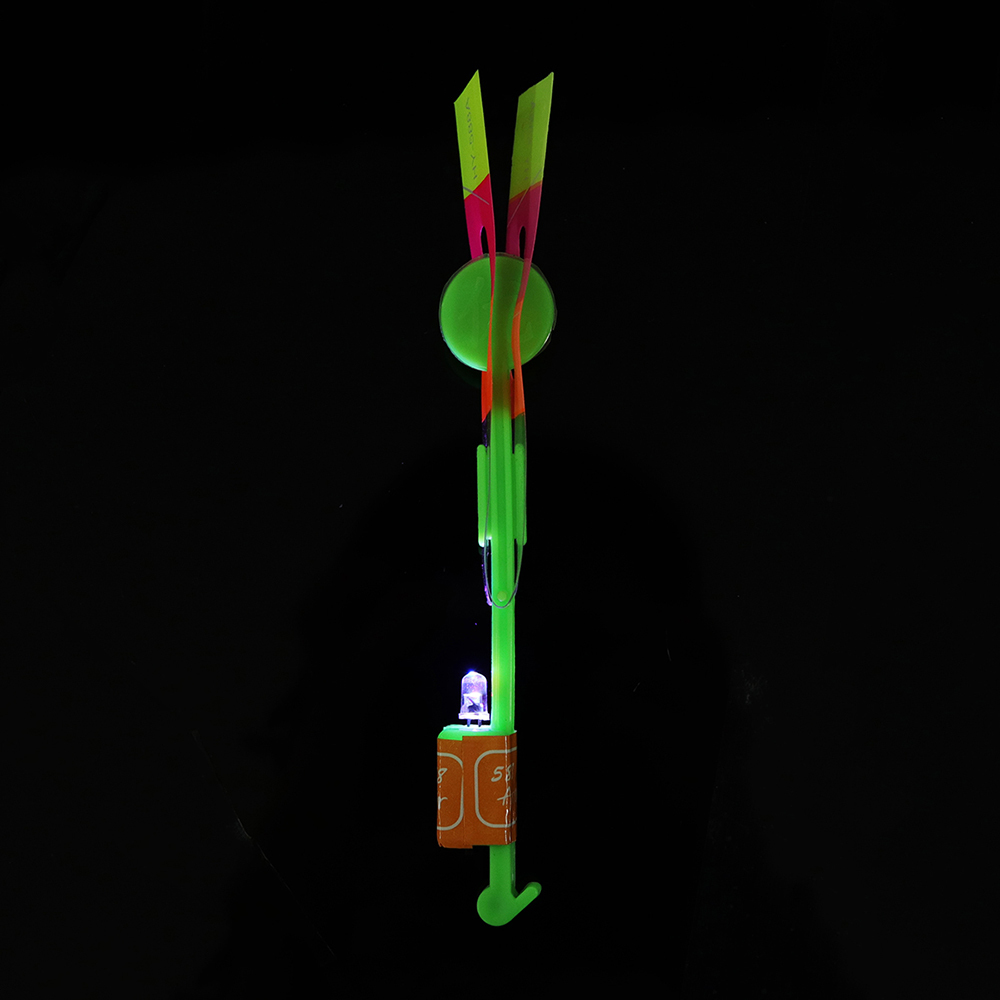 Amazing Toy LED Flash Rubber Band Helicopter Plane Toy For Kids 2 Amazing Toy LED Flash Rubber Band Helicopter Plane Toy For Kids - Image 2