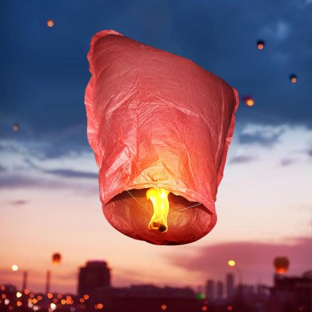 Love Heart Kong Ming Sky Lanterns Chinese Traditional Wishing Lamp 4