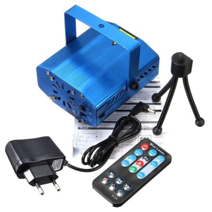 Mini R&G Auto/Voice Control LED Laser Stage Light Projector With Remote For Xmas Party KTV Disco 3
