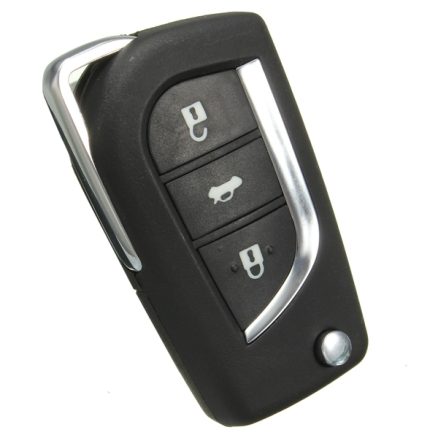 Remote Car Key Fob Cover 3 Button Flip For Toyota Yaris Echo Tarago Camry Rav4 Collara 3