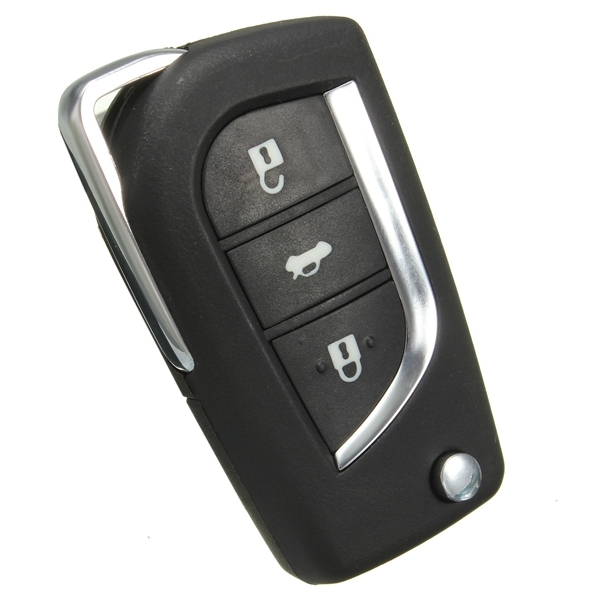 Remote Car Key Fob Cover 3 Button Flip For Toyota Yaris Echo Tarago Camry Rav4 Collara 3 Remote Car Key Fob Cover 3 Button Flip For Toyota Yaris Echo Tarago Camry Rav4 Collara - Image 3