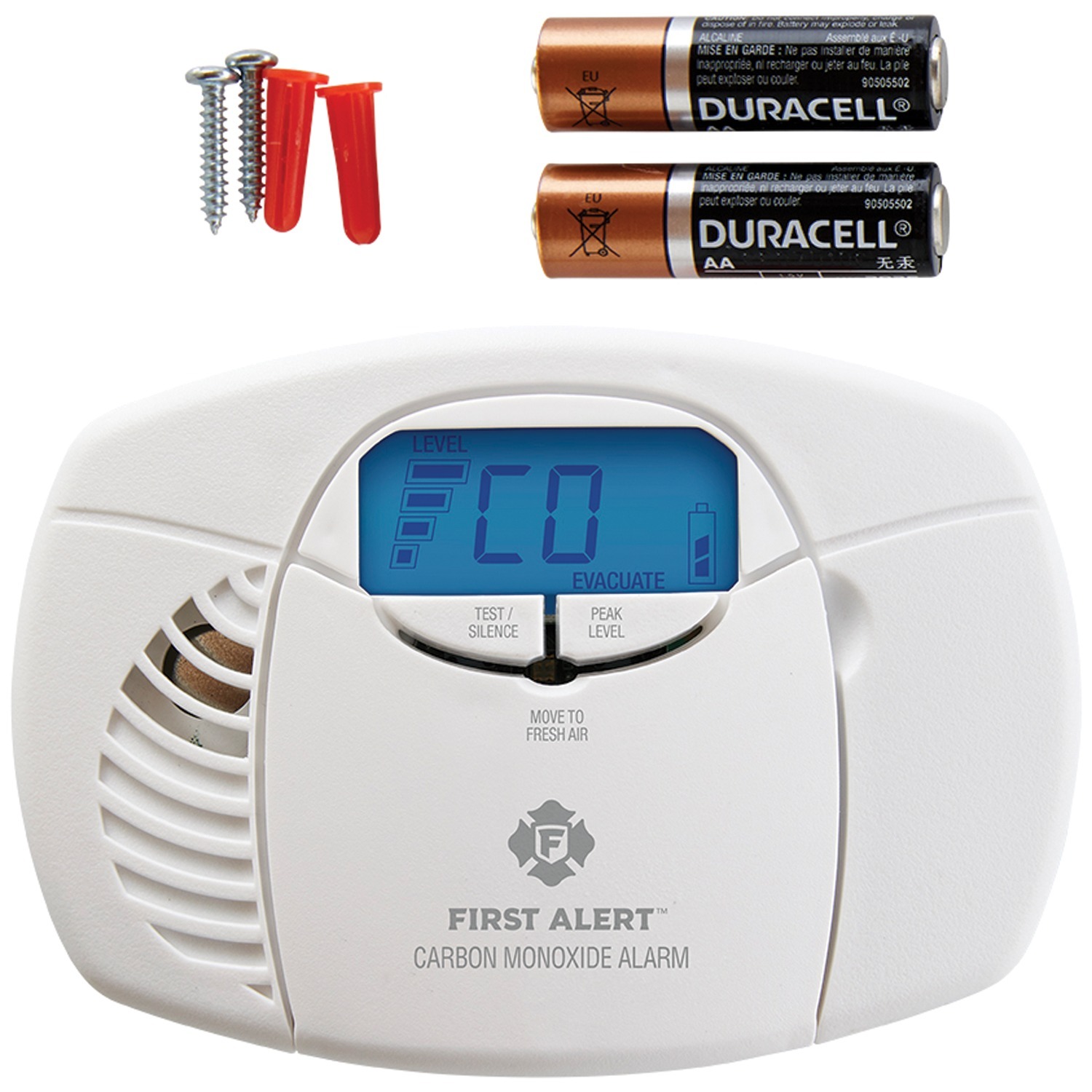 First Alert 1039727 Battery-Powered Carbon Monoxide Alarm with Backlit Digital Display 2 First Alert 1039727 Battery-Powered Carbon Monoxide Alarm with Backlit Digital Display - Image 2