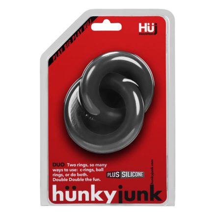 Hunkyjunk Duo Linked Cock Ball Rings - Tar 3