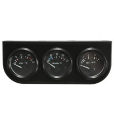 2 Inch 52mm Oil Temp  Pressure Water Temp Electronic Gauge Kits 3 Hole Stent