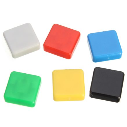 140pcs Square Mixed Color Tactile Button Cap Kit For 12x12x7.3MM Tact Switches 4