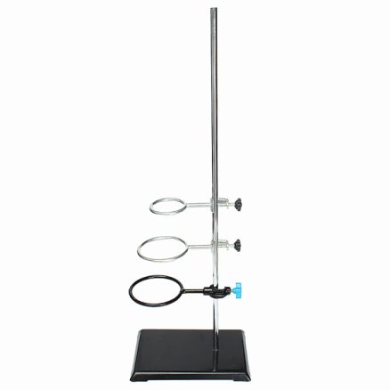 60cm Height Laboratory Iron Stand Support Flask Condenser Clamp Clip Set 3