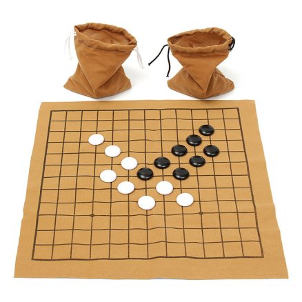 90PCS Go Bang Chess Game Set Suede Leather Sheet Board Children Educational Toy 1