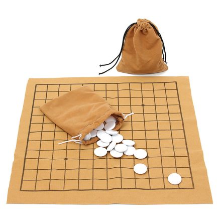 90PCS Go Bang Chess Game Set Suede Leather Sheet Board Children Educational Toy 2