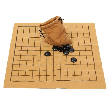 90PCS Go Bang Chess Game Set Suede Leather Sheet Board Children Educational Toy 4