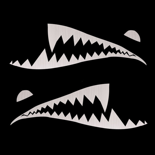 150cmx50cm Shark Month Teeth Vinyl Sticker Car Body Exterior Scratch Cover Decal Waterproof 4 150cmx50cm Shark Month Teeth Vinyl Sticker Car Body Exterior Scratch Cover Decal Waterproof - Image 4