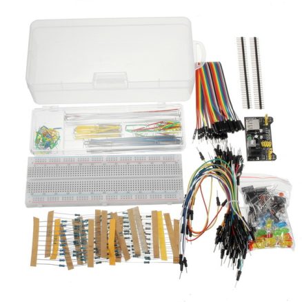 Geekcreit Power Supply Module 830 Hole Breadboard Resistor Capacitor LED Kit 1