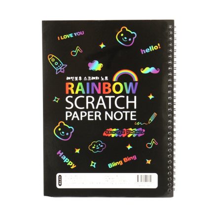 Funny Scratch Children Painting Notebook DIY Drawing Toy Big Blow Painting Children Educational Toys 2