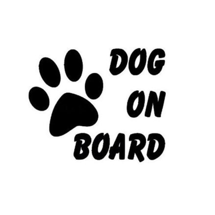 Dog On Board Car Stickers Auto Truck Vehicle Motorcycle Decal 1