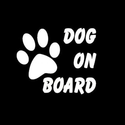 Dog On Board Car Stickers Auto Truck Vehicle Motorcycle Decal 2