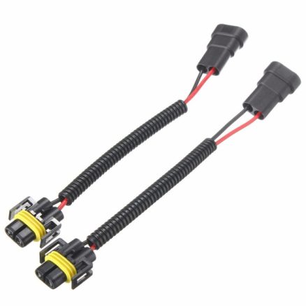 2PCS 9006 To H11 H8 Headlights Conversion Connector Wiring Harness Plug Cable Wires Cables 1