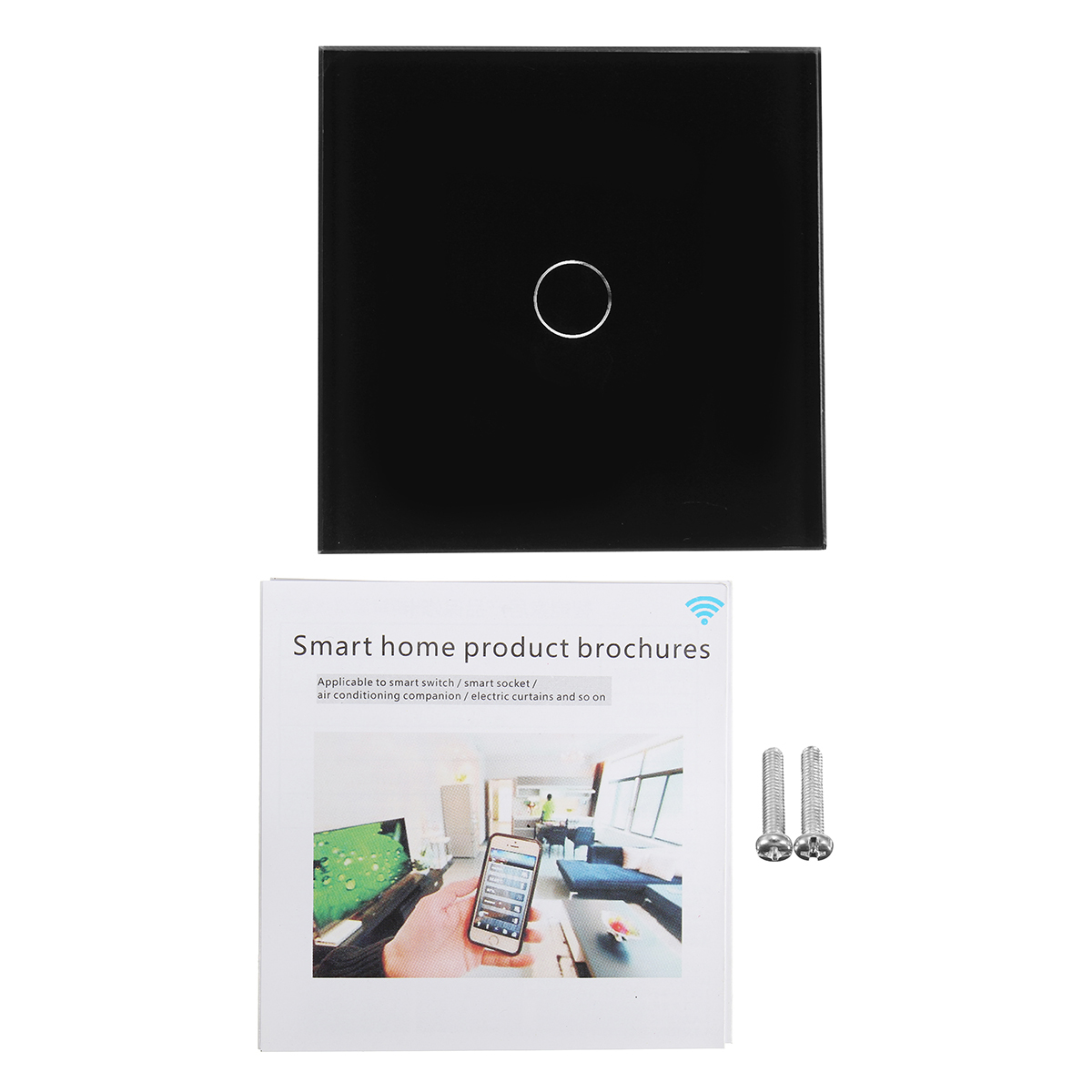 1 Gang 1 WIFI Smart Light Touch Remote Control Wall Switch For Amazon Alexa 3 1 Gang 1 WIFI Smart Light Touch Remote Control Wall Switch For Amazon Alexa - Image 3