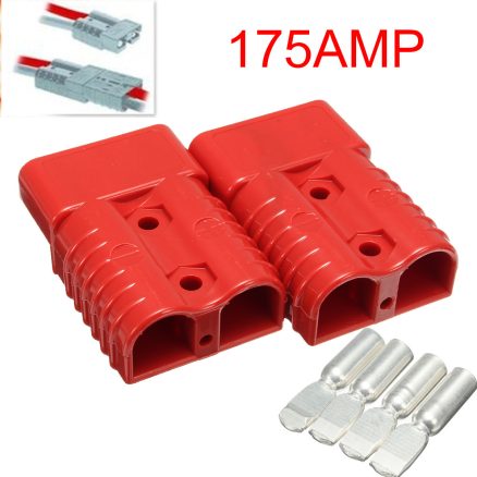 175 AMP Battery Connector Jump Start Slave Assist Pair RED 2