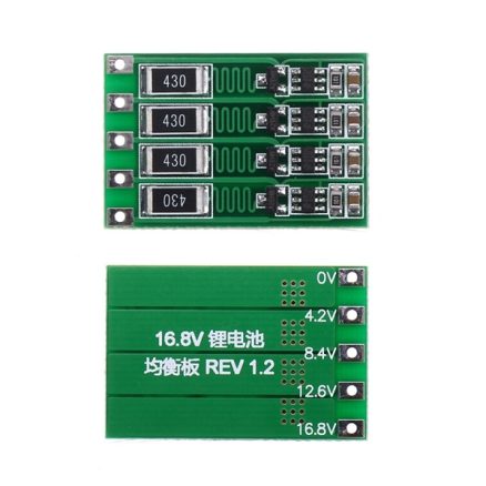 4S 16.8V BMS PCB 18650 Lithium Battery Charger Protection Board Balanced Current 100mA 1