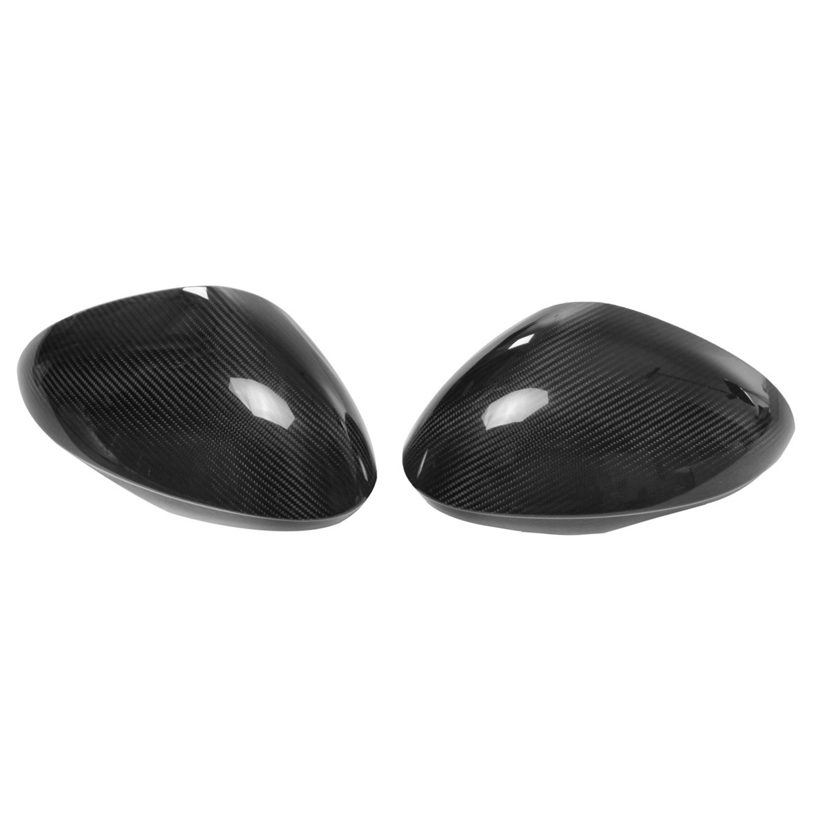 Pair Carbon Fiber Side Mirror Cover Cap for Alfa Romeo Giulia Quadrifoglio 17-18 2 Pair Carbon Fiber Side Mirror Cover Cap for Alfa Romeo Giulia Quadrifoglio 17-18 - Image 2