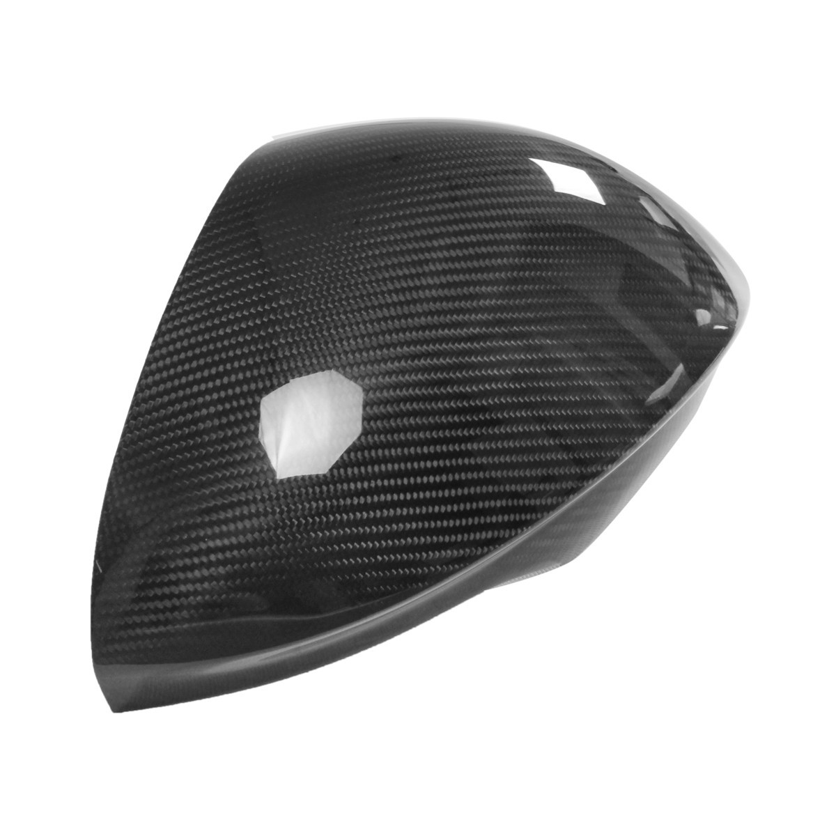 Pair Carbon Fiber Side Mirror Cover Cap for Alfa Romeo Giulia Quadrifoglio 17-18 4 Pair Carbon Fiber Side Mirror Cover Cap for Alfa Romeo Giulia Quadrifoglio 17-18 - Image 4