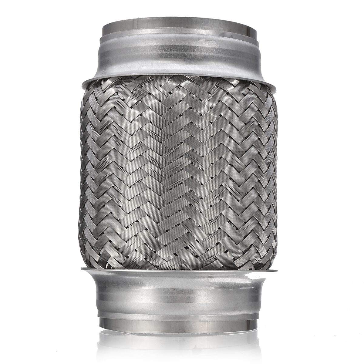 Exhaust Flex Pipe Tube Stainless Steel Double Braid 3 Inch X 6 Inch w/ Ends Flexi 4 Exhaust Flex Pipe Tube Stainless Steel Double Braid 3 Inch X 6 Inch w/ Ends Flexi - Image 4