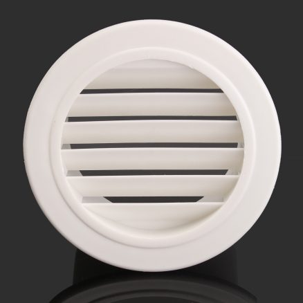 Round Air Vent ABS Louver Grille Cover PP Ventilation Grille Air Grille 100mm 5