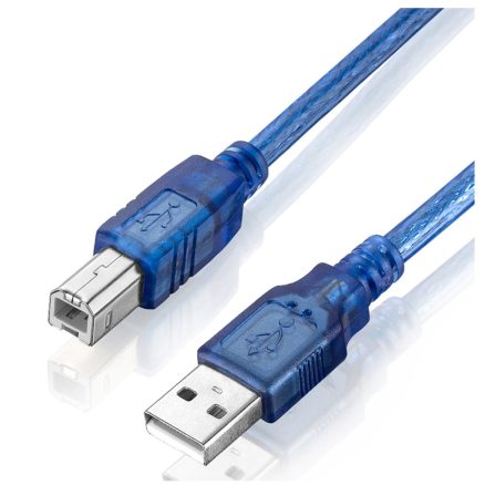5pcs 30CM Blue USB 2.0 Type A Male to Type B Male Power Data Transmission Cable For UNO R3 MEGA 2560 4