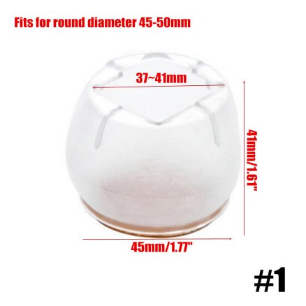 Silicone Square Round Furniture Feet Caps Table Chair Leg Pads Floor Protector Scratchproof 3