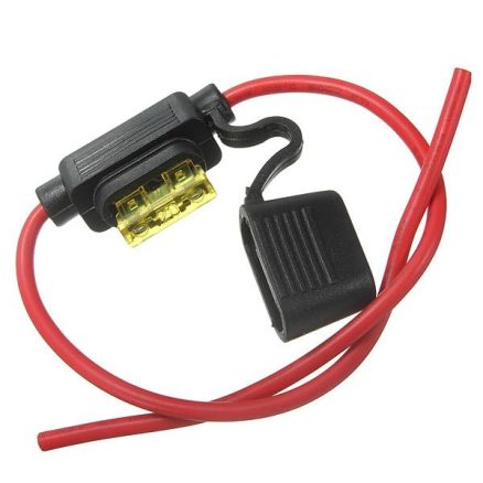 Car Fuse Holder Socket Blade Type In Line 6-32V with 10/15/20/30A Replacement Fuses Waterproof 4