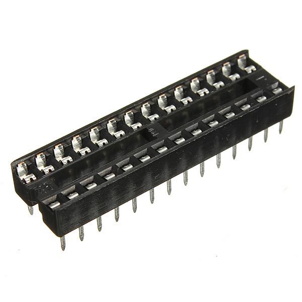 5pcs 2.54mm 28 Pins IC Socket Wide DIP Sockets Adaptor Solder Type 1