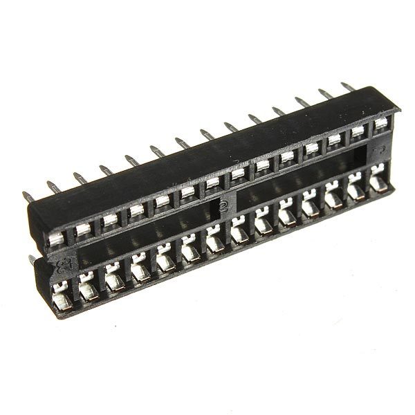 5pcs 2.54mm 28 Pins IC Socket Wide DIP Sockets Adaptor Solder Type 2 5pcs 2.54mm 28 Pins IC Socket Wide DIP Sockets Adaptor Solder Type - Image 2