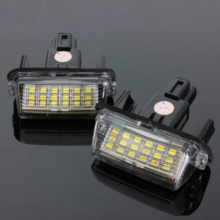 18 LEDs License Number Plate Car Lights Lamp for Toyota Camry Yaris 3