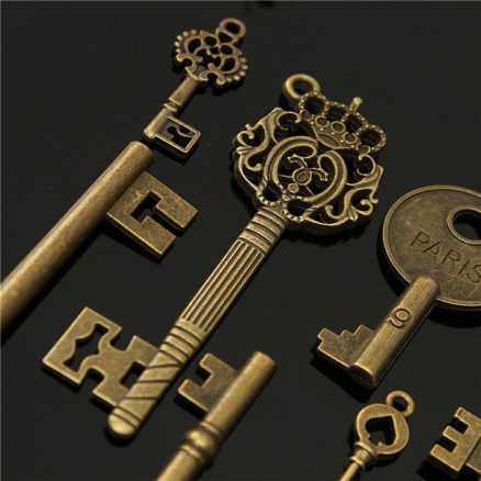 12pcs Vintage key Charms Accessories Jewelry Antique Charms/Pendants 2