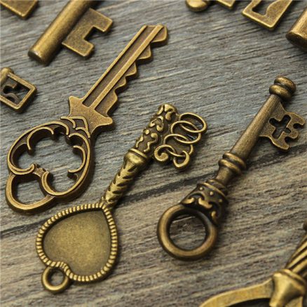 12pcs Vintage key Charms Accessories Jewelry Antique Charms/Pendants 7