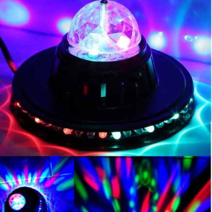 8W Rotating LED Club Disco Party Crystal Magic Ball Stage Effect Light 1