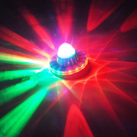 8W Rotating LED Club Disco Party Crystal Magic Ball Stage Effect Light 2