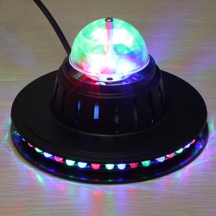8W Rotating LED Club Disco Party Crystal Magic Ball Stage Effect Light 4
