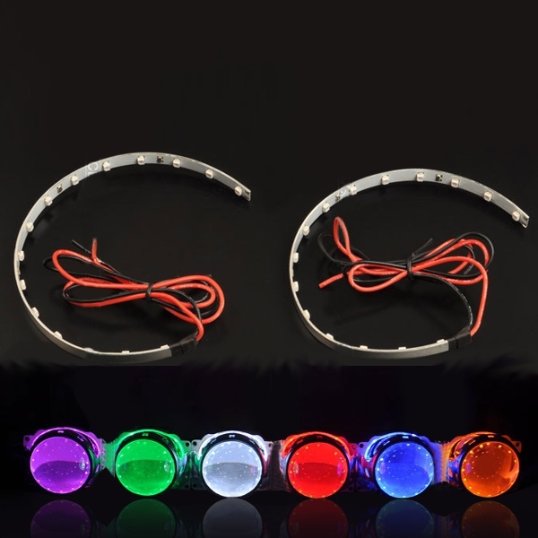 360 Degree LED Devil Eyes Modified Car Motorcycle Accessories For Lens Headlights 2