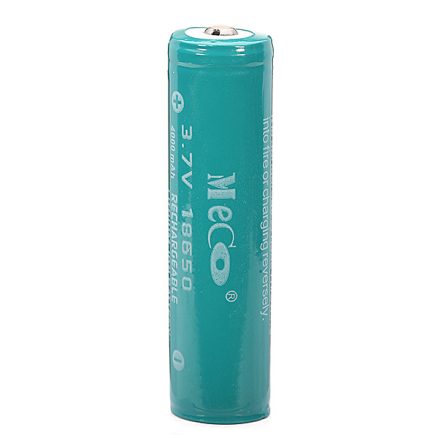 2PCS MECO 3.7v 4000mAh Protected Rechargeable 18650 Li-ion Battery 3