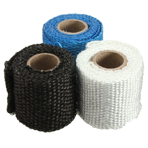 1m 2inch Virgin Glass Fiber Exhaust Pipe Insulation Heat Wrap Tape 3 1m 2inch Virgin Glass Fiber Exhaust Pipe Insulation Heat Wrap Tape - Image 3