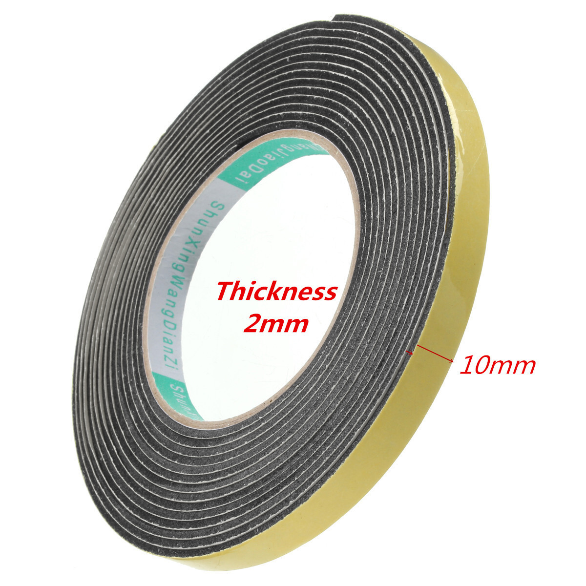 Safety Black Single Sided Adhesive Foam Cushion Tape Closed Cell ?‹5m x 2mm x 10mm 4 Safety Black Single Sided Adhesive Foam Cushion Tape Closed Cell ?‹5m x 2mm x 10mm - Image 4