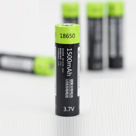 ZNTER 18650 3.7V 1500mAh USB Rechargeable 18650 Lipo Battery 5