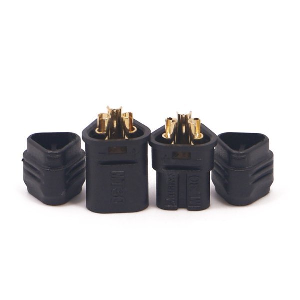 Amass MT30 2mm Banana Plug Three-hole Connector Black Male & Female 1 Pair 2 Amass MT30 2mm Banana Plug Three-hole Connector Black Male & Female 1 Pair - Image 2