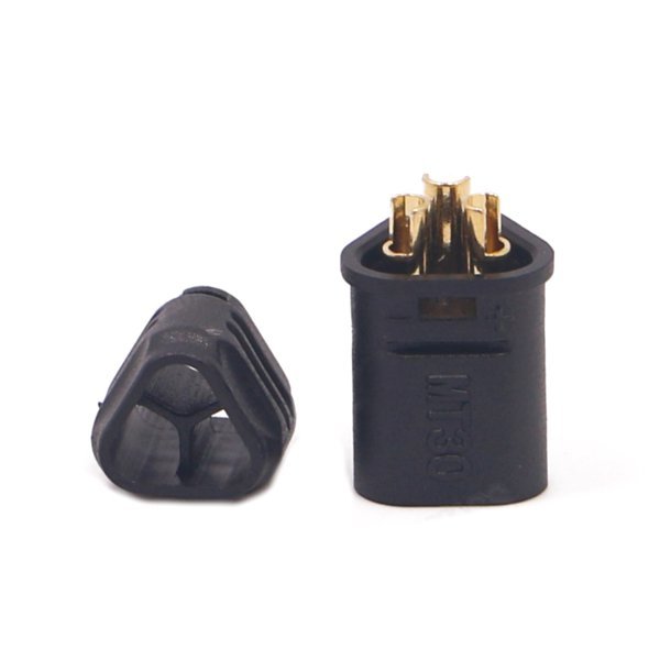 Amass MT30 2mm Banana Plug Three-hole Connector Black Male & Female 1 Pair 4 Amass MT30 2mm Banana Plug Three-hole Connector Black Male & Female 1 Pair - Image 4