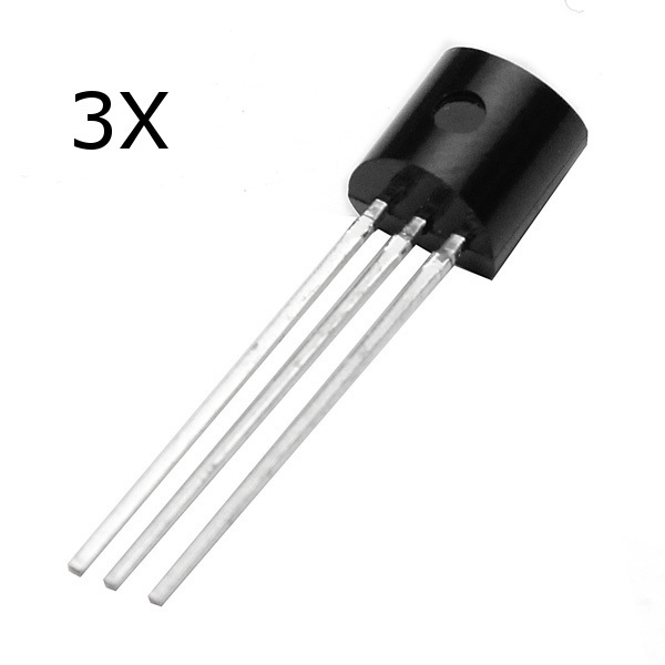 3Pcs LM35DZ TO-92 LM35 Precision Centigrade Temperature Sensor 1 3Pcs LM35DZ TO-92 LM35 Precision Centigrade Temperature Sensor