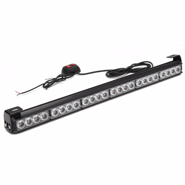 27inch 24 LED White Red Emergency Warning Light Bar Traffic Strobe Flashing Light 5 27inch 24 LED White Red Emergency Warning Light Bar Traffic Strobe Flashing Light - Image 5