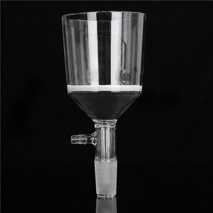 500mL 24/29 Joint Suction Filtration Equipment Glass Buchner Funnel Conical Flask Filter Kit 4